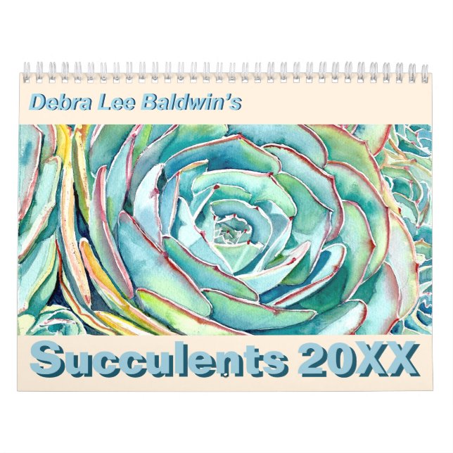 Succulents 2020 Calendar by Debra Lee Baldwin Kalender (Titelbild)