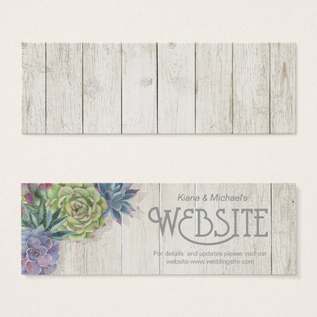 Succulents and Rustic Wood website Insert ID515 (Vorne & Hinten)