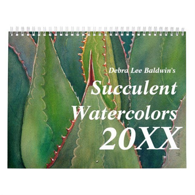Succulents-Aquarell-Kalender 2012 Kalender (Titelbild)
