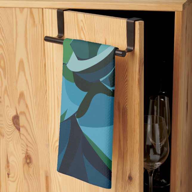 Succulents Blue Agave Cactus succulents Geschirrtuch (Drittel gefaltet)