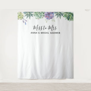 Succulents Brautparty Backdop Wandteppich