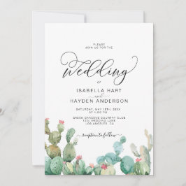 Succulents Cactus Boho Cacti Wüste Wedding Einladung
