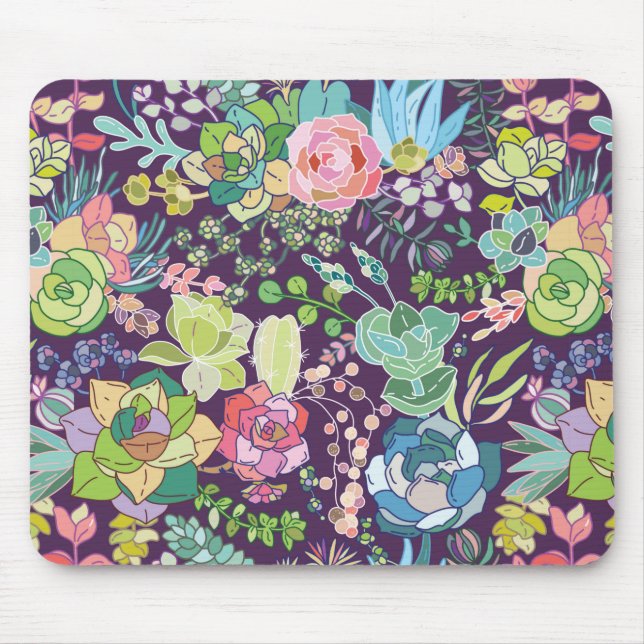 Succulents Cactus Garening Mousepad (Vorne)