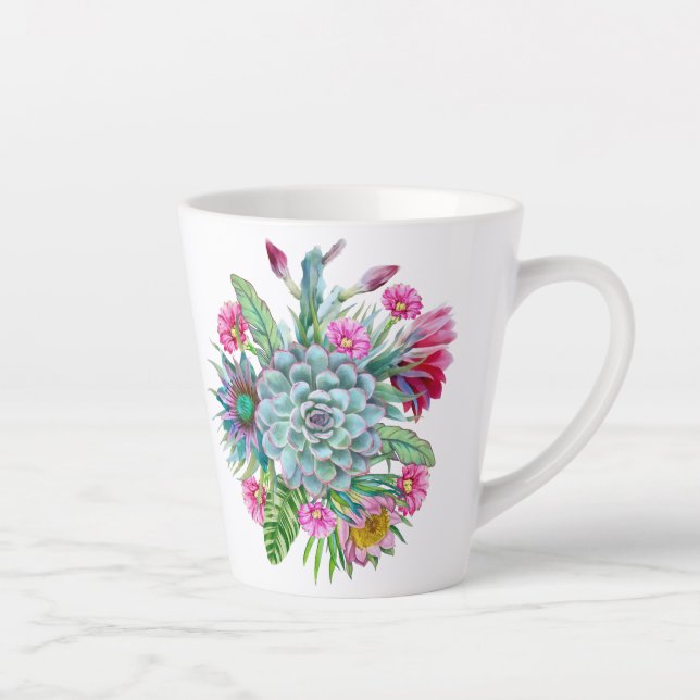 Succulents Echeveria Cactus Blume Milchtasse (Rechts)