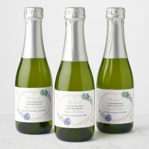 Succulents First Communion Favorits Sparkling Wine