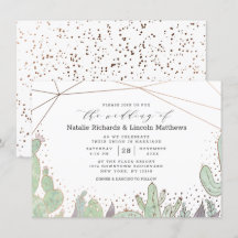 Succulents Geometric Terrarium Cactus Wedding