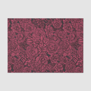 Succulents in Viva Magenta- Color of the Year 2023 Seidenpapier