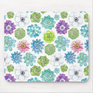 Succulents - mehrfarbig - mousepad