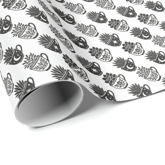 Succulents Mugs Geschenkpapier (Rolleneckpunkt)