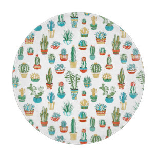 Succulents-Muster Schneidebrett