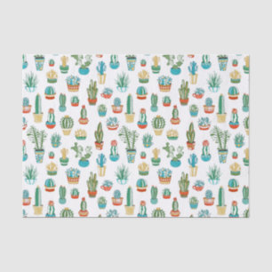 Succulents-Muster Seidenpapier