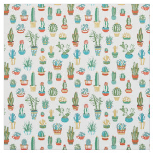 Succulents-Muster Stoff