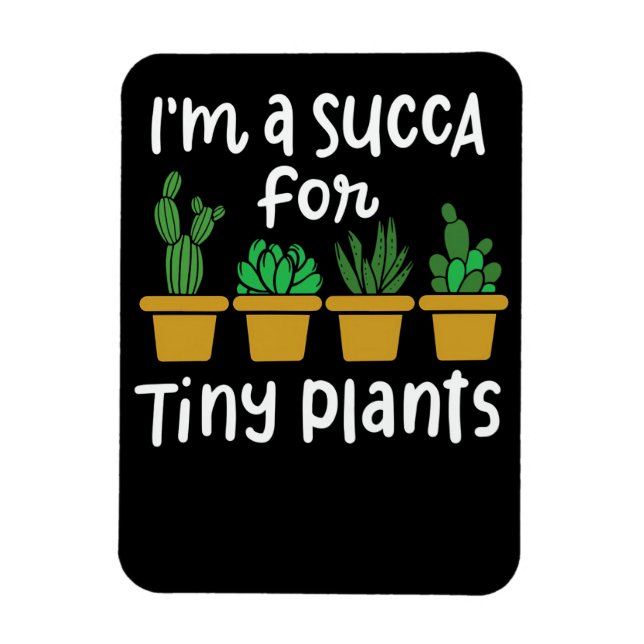 Succulents Tiny Pflanze Magnet (Vertikal)