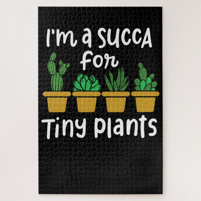 Succulents Tiny Pflanze Puzzle (Vertikal)