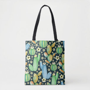 Succulents Watercolor Cactus Floral Pattern