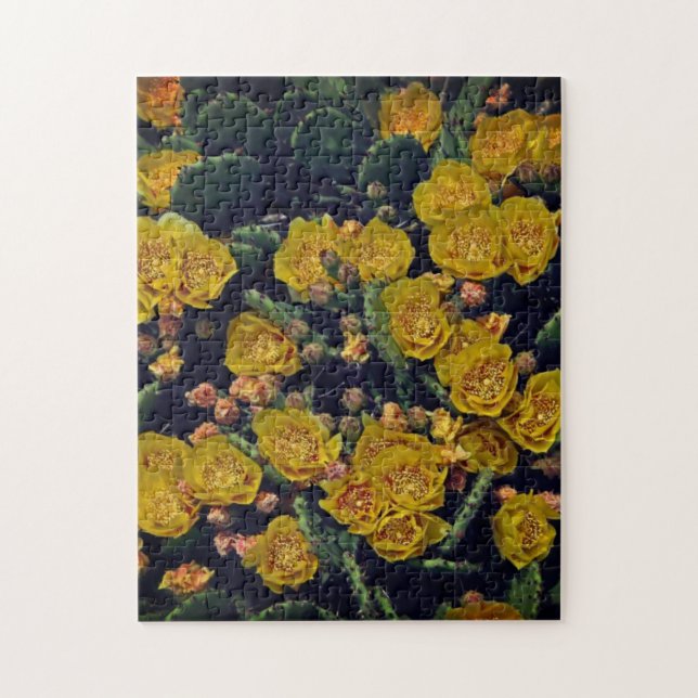 Succules Garden Yellow Floral Spring Summer Gift Puzzle (Vertikal)
