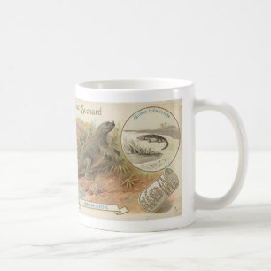 suchard iguanodon 1895 Karte Tasse