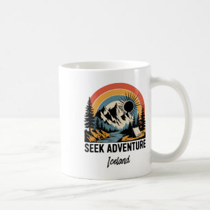 Suche Abenteuer Outdoor Island Urlaub Kaffeetasse