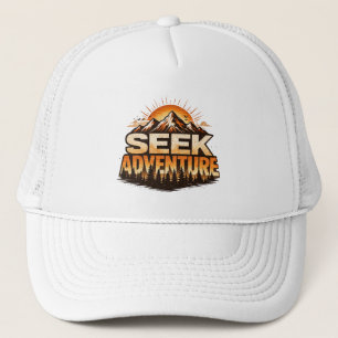 Suche Abenteuer Vintage Berg Abenteuer Outdoor Truckerkappe