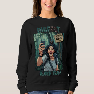 Suche Bigfoot Sasquatch Selfie Black Sweatshirt