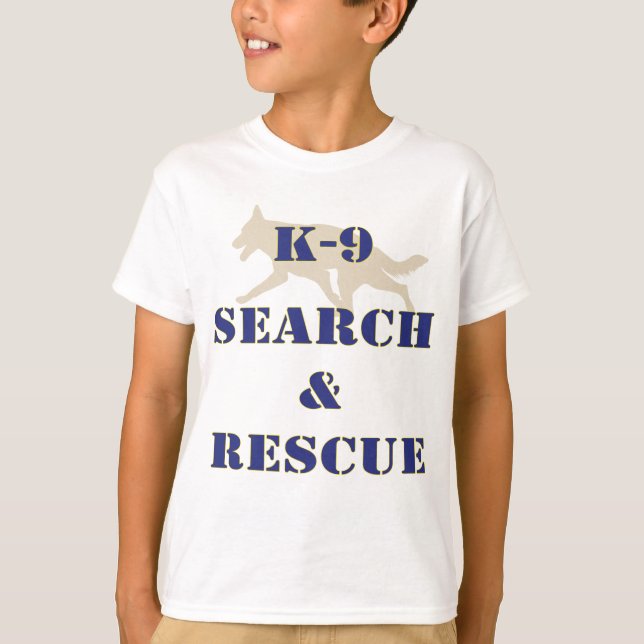 Suche K-9 und Rettung GSD T-Shirt (Vorderseite)