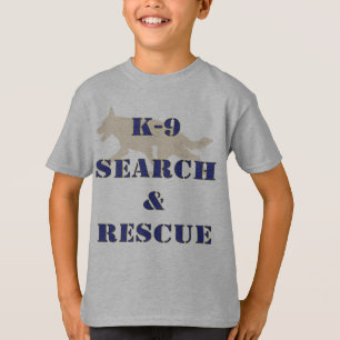 Suche K-9 und Rettung GSD T-Shirt