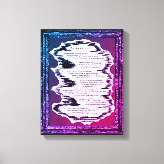 Suche Leinwanddruck (Vorderseite)