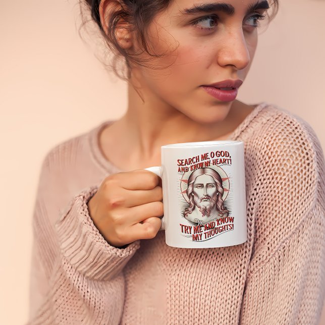Suche mich, o Gott Kaffeetasse (Von Creator hochgeladen)