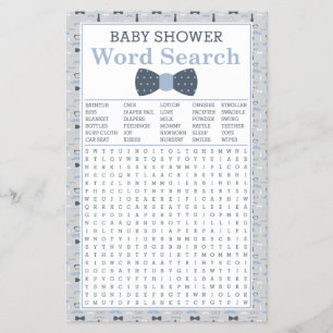 Suche nach Baby Shower Word, blau, grau Flyer