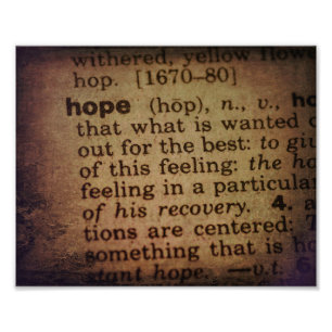 Suche nach Bedeutung - Hoffnung Fotodruck