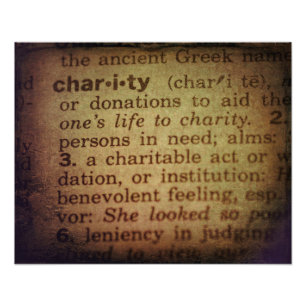 Suche nach Bedeutung - Wohltätigkeit Fotodruck