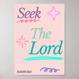 Suche nach dem Christlichen Lord Poster / Glaube /