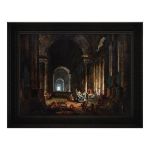 Suche nach dem Laocoon von Hubert Robert Fotodruck