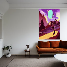 Suche nach dem verlorenen Planeten | AI Art Poster