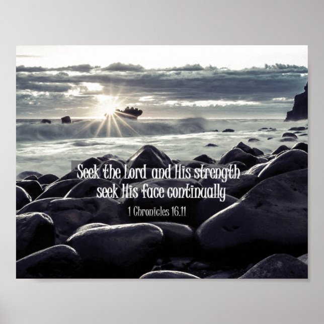 Suche nach der Lord Bible Verse Poster (Vorne)