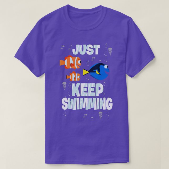 Suche nach Dory nur Behaltend Schwimmen T-Shirt (Design vorne)