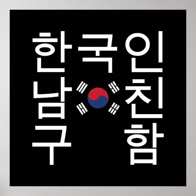 Suche nach einem koreanischen Freund 한 국 인 남 친 구 함 Poster (Vorne)