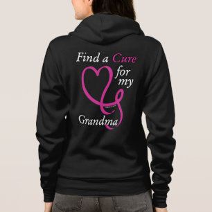 Suche nach einer Heilung/Herz/Oma...Brustkrebs Hoodie
