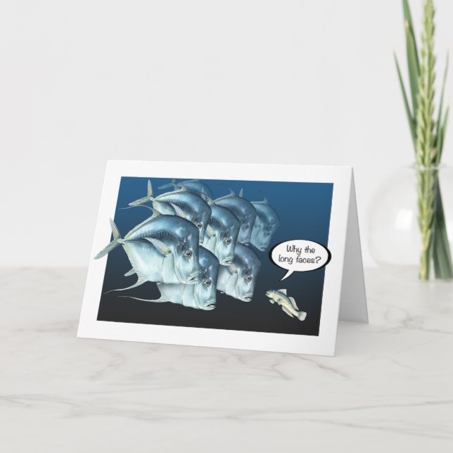 Suche nach Fish Gonna Miss You Card Karte (Vorderseite)