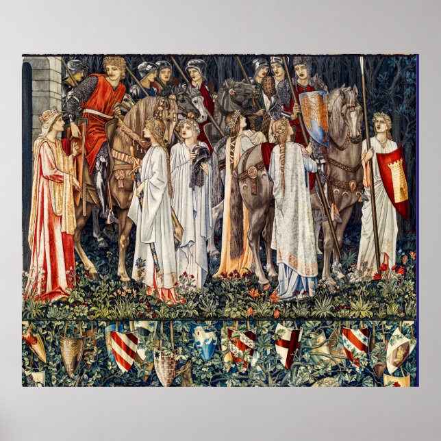 Suche nach Heiligem Gral, Bewahrung, Ritterabfahrt Poster (Vorne)