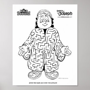 Suche nach Joseph Aktivitäts-Labyrinth Poster