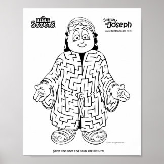 Suche nach Joseph Aktivitäts-Labyrinth Poster