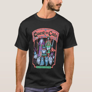 Suche nach Katzen Rollenspiel Retro Vintage Lustig T-Shirt