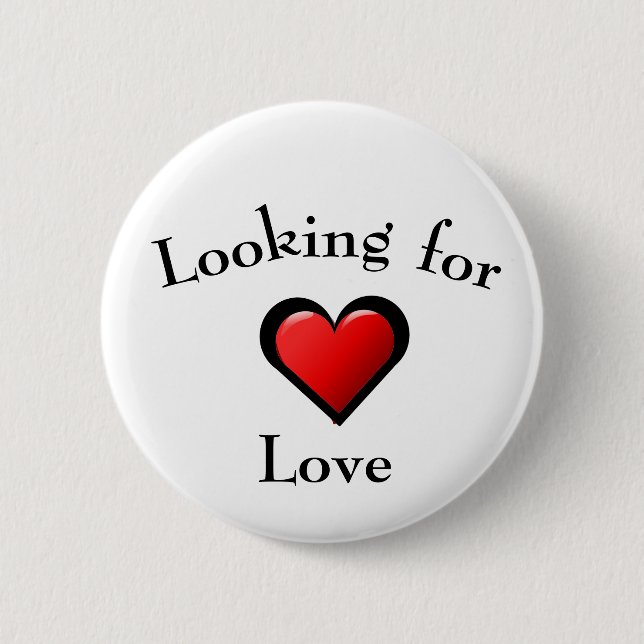 Suche nach Liebe Button (Vorderseite)