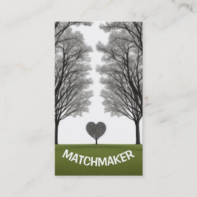 Suche nach Liebe Matchmaker Visitenkarte (Vorderseite)