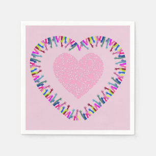 Suche nach Liebe Serviette