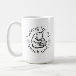 Suche nach meinem Beach Body mit Winnie-the-Pooh Kaffeetasse