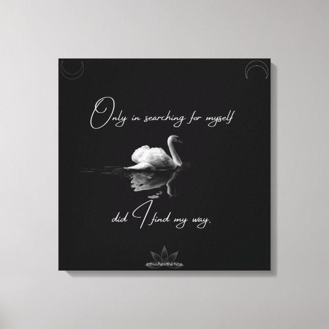 Suche nach meinem Weg Leinwanddruck (Vorderseite)