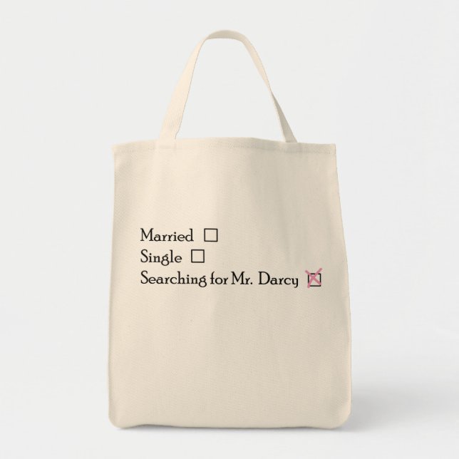 Suche nach Mr. Darcy Tote Bag Tragetasche (Vorne)
