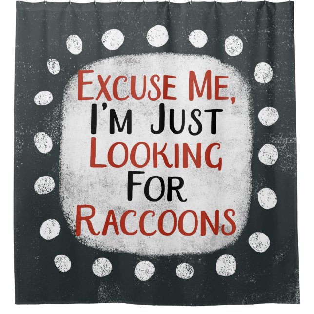 Suche nach Raccoons Duschvorhang (Vorderseite)
